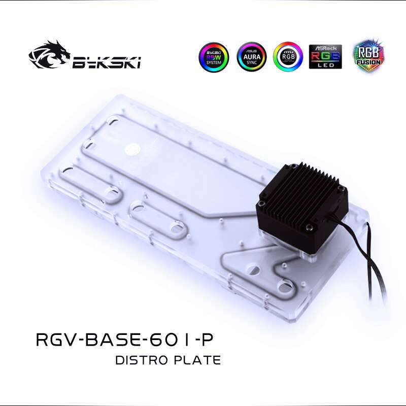 Bykski RGV-BASE-601-P Waterway Boards For Zerozone Silent Base 601 Case For Intel CPU Water Block & | Liquid Cooling Block