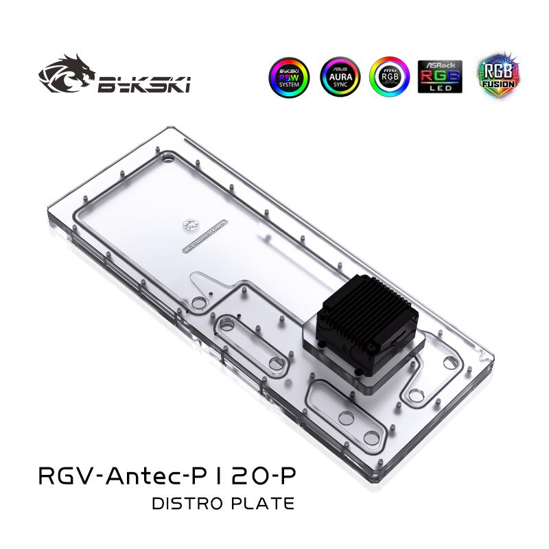 Cartes de voies navigables Bykski RGV-Antec-P120-P pour boîtier Antec P120 pour bloc d'eau CPU Intel et construction GPU unique