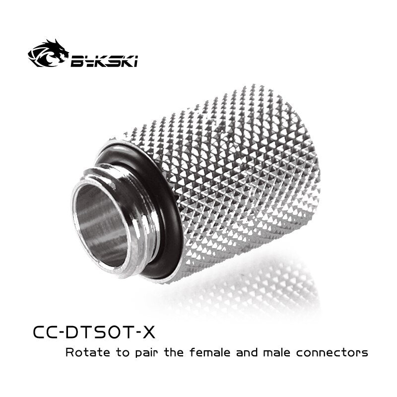 Bykski Male To Female Extender Rotary Fittings, Multiple Color G1/4 Male To Female Fittings, CC-DTSOT-X