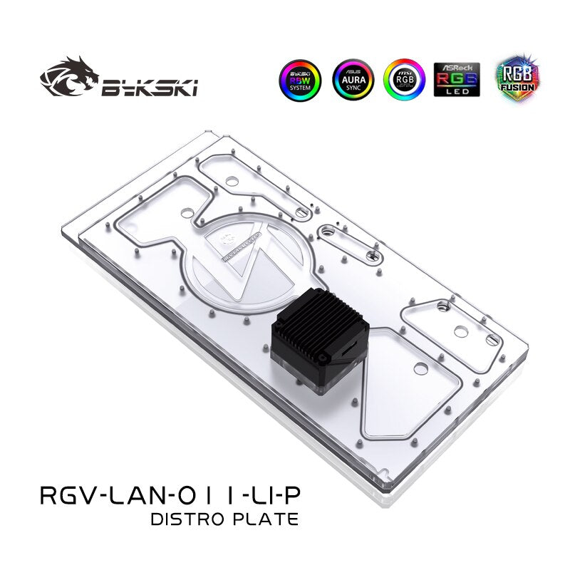 Bykski Waterway Board For Lian Li O11 Case CPU/GPU Liquid Cooling Cooler Reservoir Water Tank, | Water Cooling Reservoir