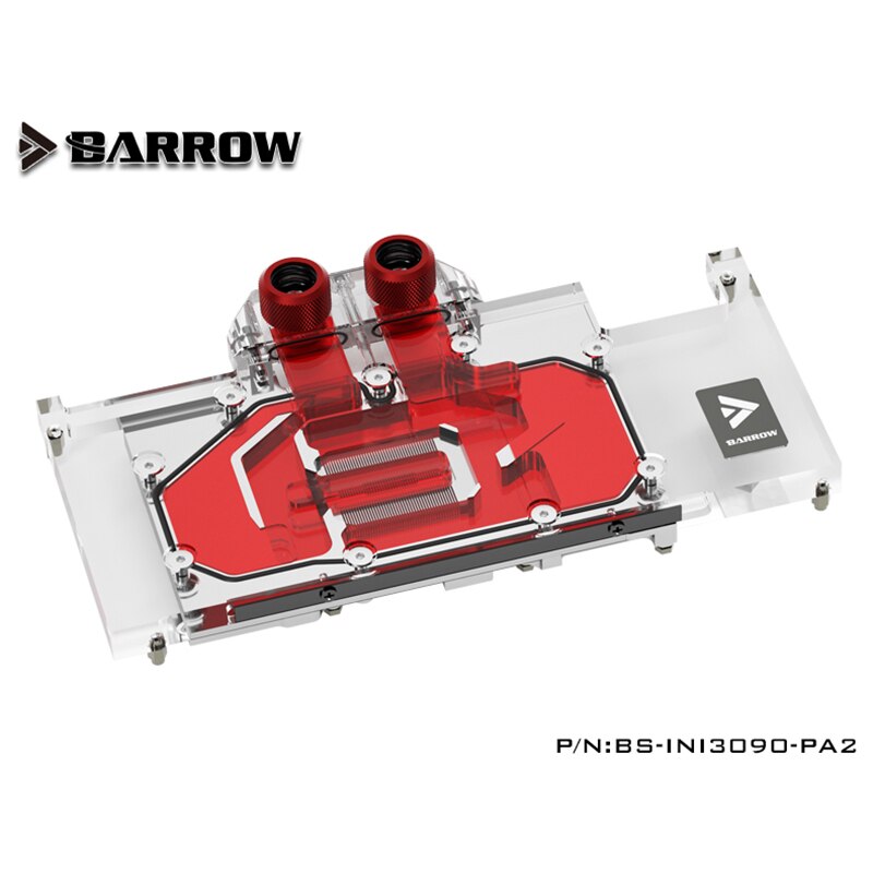 Barrow RTX 3090 GPU Water Block for Inno3D RTX 3090 ICHILL, Full Cover 5v ARGB GPU Cooler, BS-INI3090-PA2
