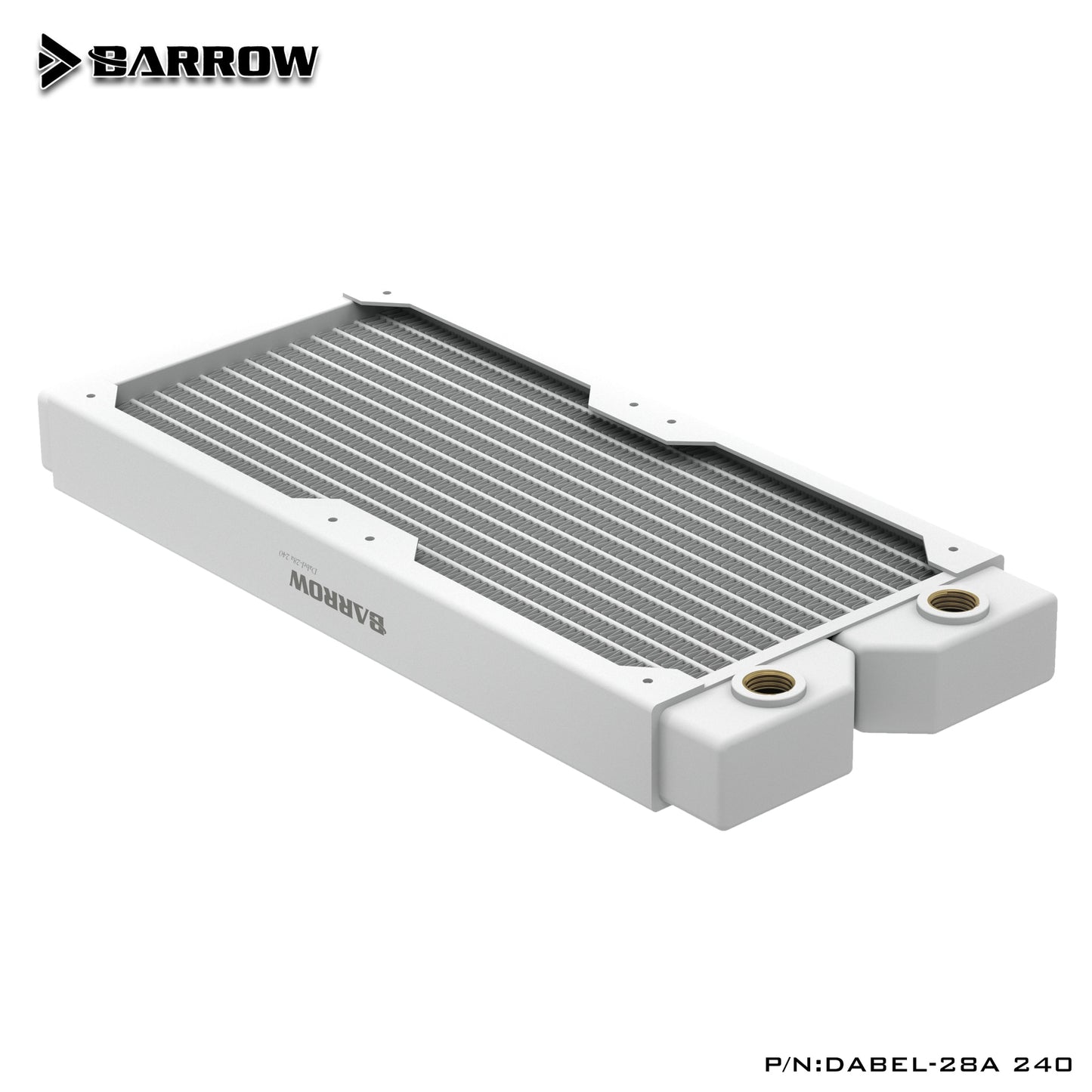 Barrow Radiator Dabel-28a 240 / 360 Copper G1/4" Thread White 240MM 360MM Computer Radiator Water | Custom Loop Radiator