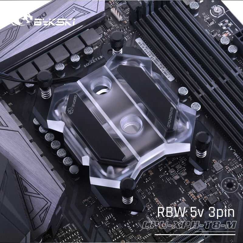 Bykski Amd Cpu Water Cooling Block For Ryzen 3/5/7/9 AM3/AM4, Microwaterway Mechanical Butterfly | Water Cooling Block
