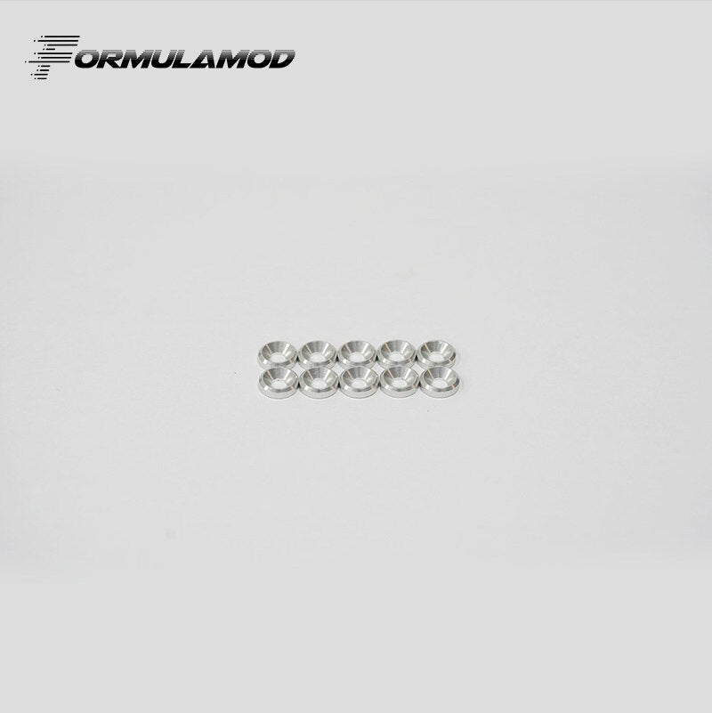 FormulaMod Fm-DP, Aluminum Alloy M3/M4 Gaskets, Multiple Colour Decorative Gasket, 1 Set 5 Pcs, For M3/M4 Screws