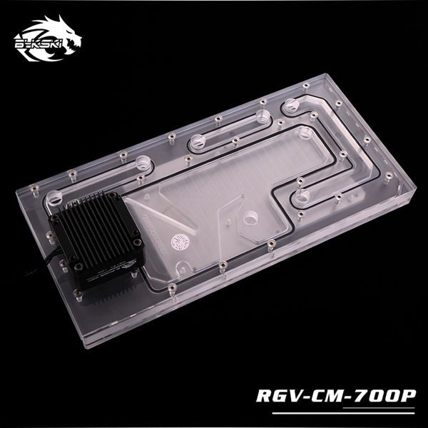 Bykski RGV-CM-700P-P, cartes de voies navigables pour boîtier Cooler Master C700P, Bykski RBW, pour bloc d'eau CPU Intel et construction GPU unique