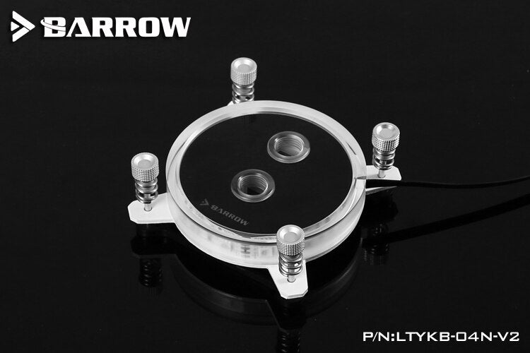 Brouette LTYKB-04N-V2, pour blocs d'eau CPU Intel Lga115x, bloc de refroidissement par eau de microcoupe acrylique LRC RGB v2 Microwaterway