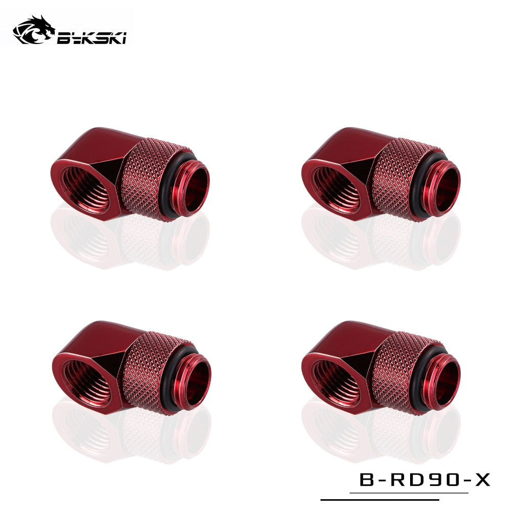 Bykski 90° Adapter Rotary Fitting Bykski G1/4" Computer Case Water Cooling Copper Equipment Adjust | Water Cooling Fitting
