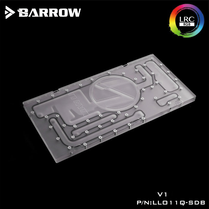 Barrow LLO11Q-SDBV1, cartes de voies navigables avant pour boîtier dynamique Lian Li PC-O11, pour bloc d'eau CPU Intel et construction GPU unique