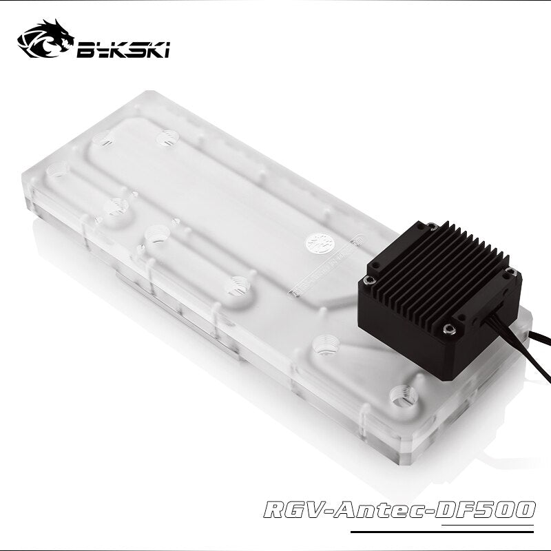 Bykski RGV-Antec-DF500-P, cartes de voies navigables pour boîtier Antec DF500, pour bloc d'eau CPU Intel et construction GPU unique