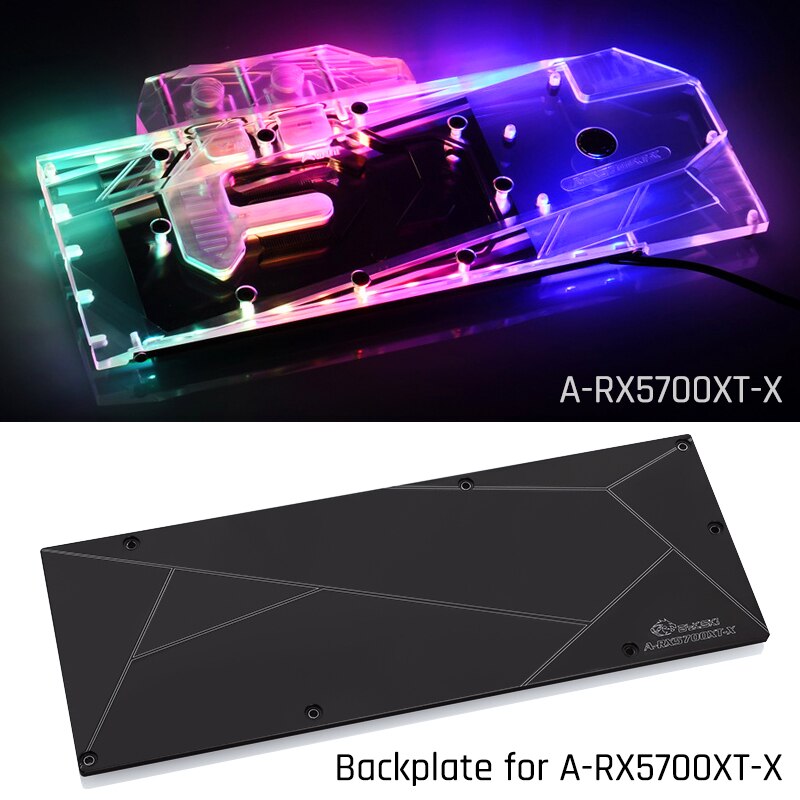 Bykski A-RX5700XT-X, bloc de refroidissement par eau de carte graphique à couverture complète, pour AMD Founder Edition Radeon RX 5700 XT/ RX 5700