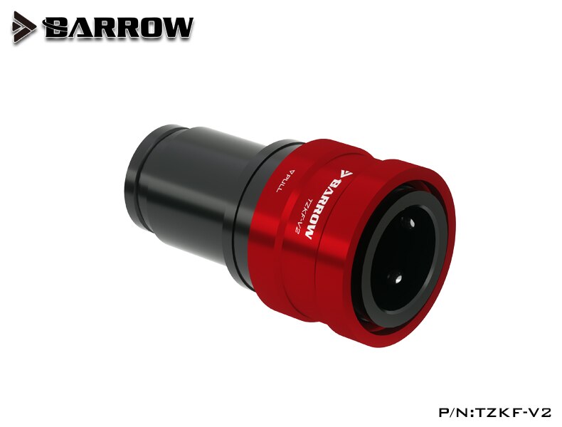 Barrow TZKF-V2 Black Silver water cooling fittings sealing quick coupling female connector