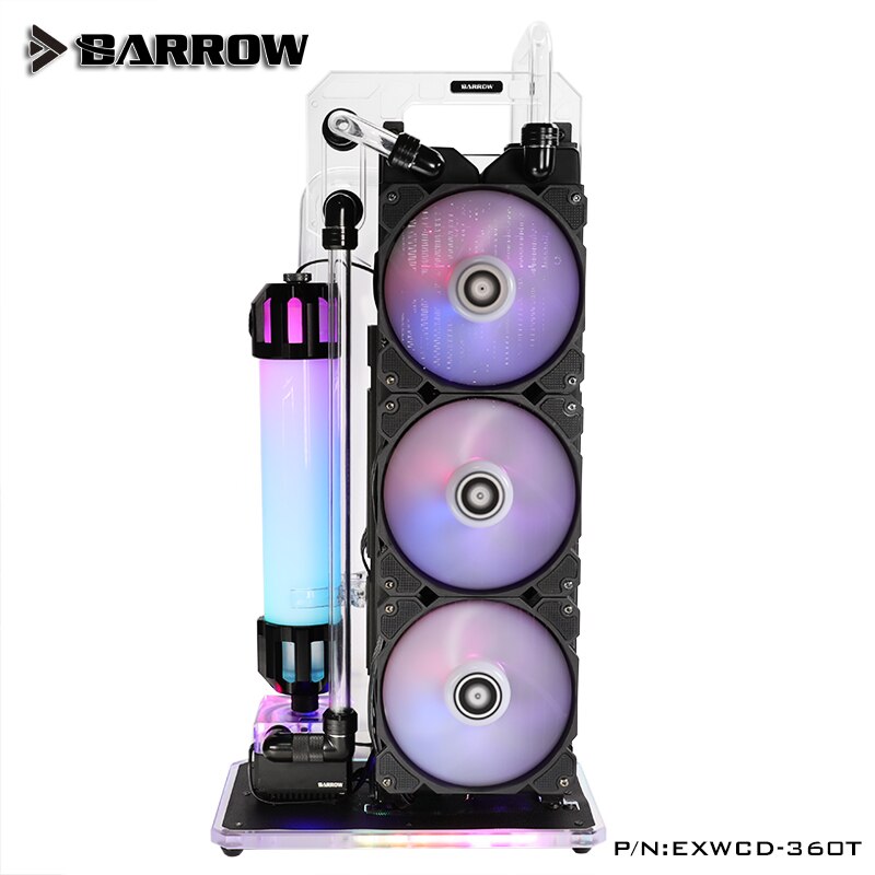 Barrow ITX Case External Water Cooling Bracket Radiator Dock For CPU GPU Cooler, Form PC Liquid | Custom Loop Radiator