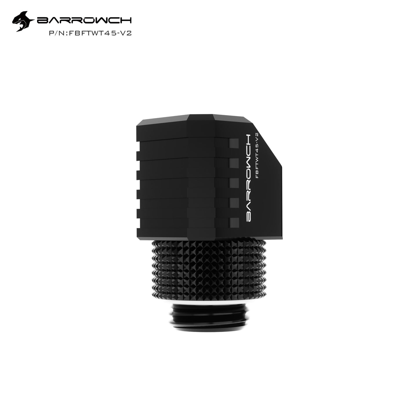Barrowch 45 90 Degree Rotary Adapter Fitting, Limited Version for Water Cooling Tube Angled Fitting, FBFTWT 45/90-V2