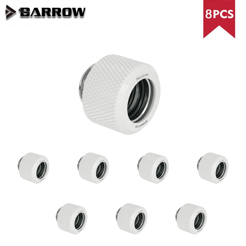Barrow Hard Tube Fitting G1/4" Choice Water Cooling Adapters Suitable OD12mm / OD14mm / OD16mm Computer Case , 8pcs/lot, TFYKN