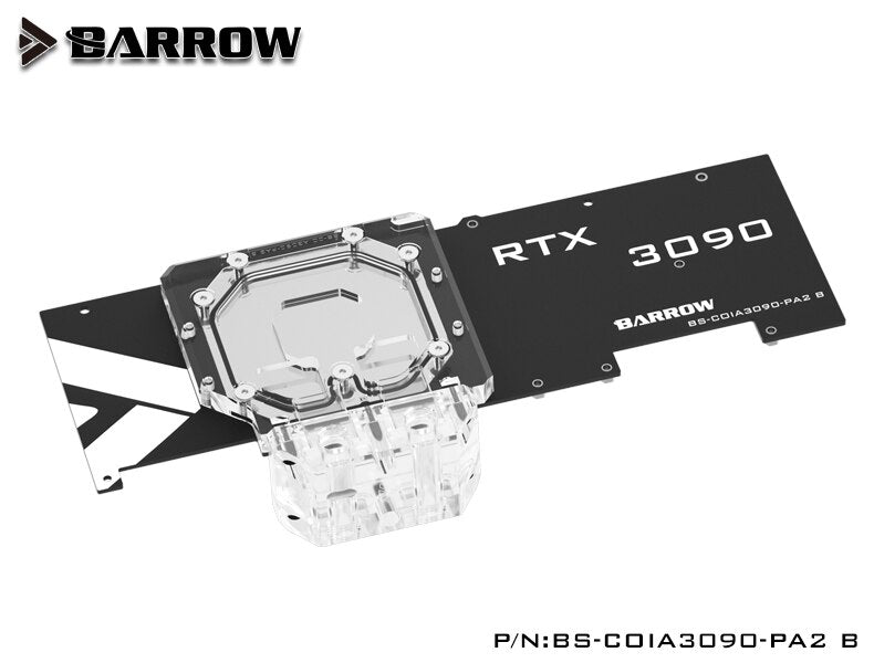 Barrow 3080 3090 Water Block Backplane For Colorful RTX 3090 3080 Advanced OC Water cooled Backplate, | Water Cooling Block