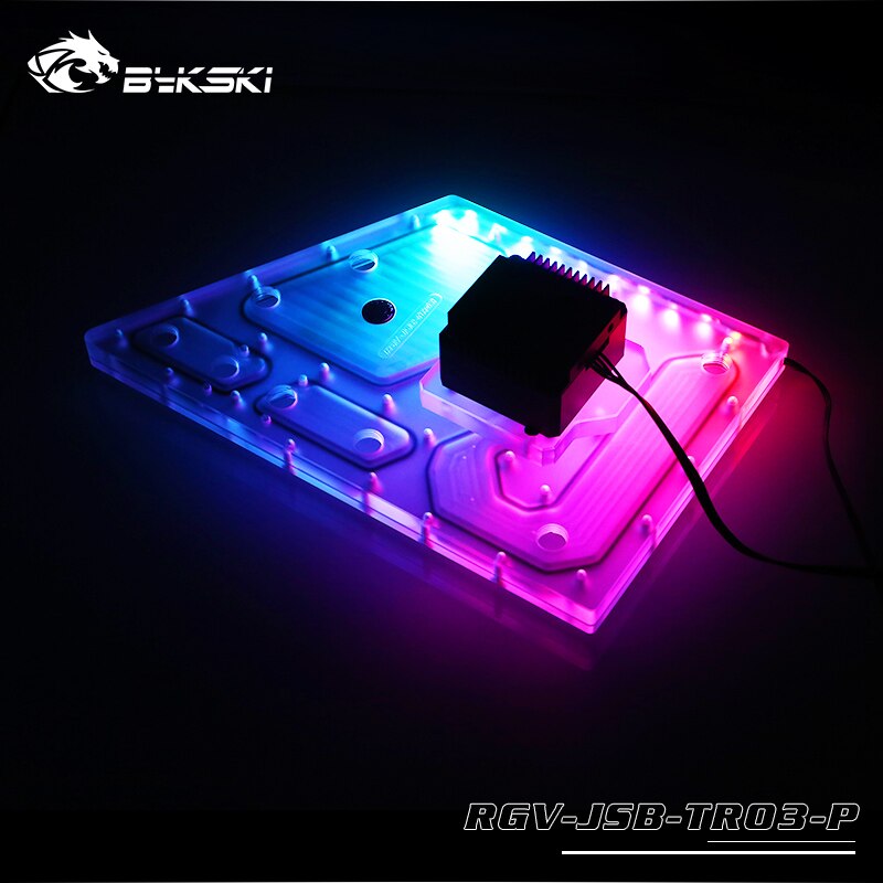 Cartes de voie navigable Bykski RGV-JSB-TR03-P pour boîtier JONSBO TR03 pour bloc d'eau CPU Intel et construction GPU unique