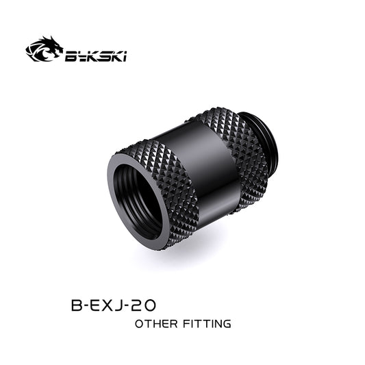 Bykski 20mm Male To Female Extender Fitting, Boutique Diamond Pattern, Multiple Color G1/4 Fitting, | Water Cooling Fitting