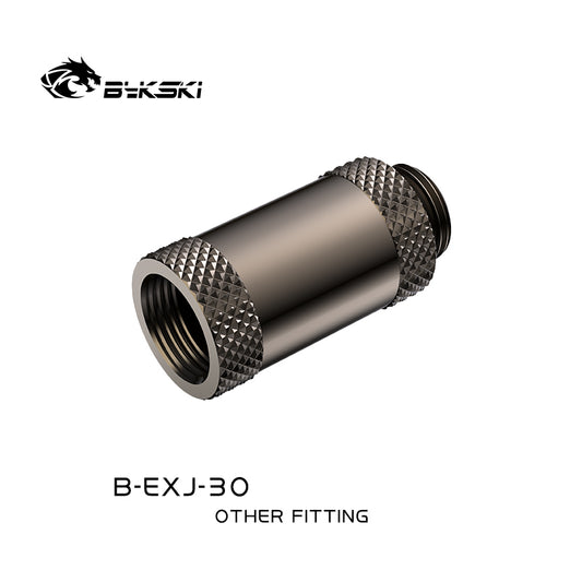 Bykski 30mm Male To Female Extender Fitting, Boutique Diamond Pattern, Multiple Color G1/4 Fitting, | Water Cooling Fitting