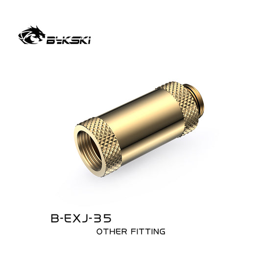 Bykski 35mm Male To Female Extender Fitting, Boutique Diamond Pattern, Multiple Color G1/4 Fitting, | Water Cooling Fitting
