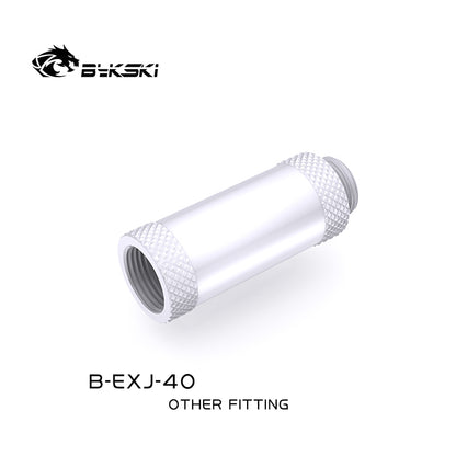 Bykski 40mm Male To Female Extender Fitting, Boutique Diamond Pattern, Multiple Color G1/4 Fitting, B-EXJ-40