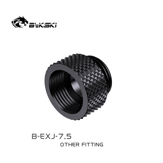 Bykski 7.5mm Male To Female Extender Fitting, Boutique Diamond Pattern, Multiple Color G1/4 Fitting, | Water Cooling Fitting