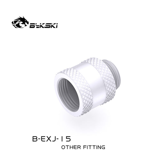 Bykski 15mm Male To Female Extender Fitting, Boutique Diamond Pattern, Multiple Color G1/4 Fitting, | Water Cooling Fitting