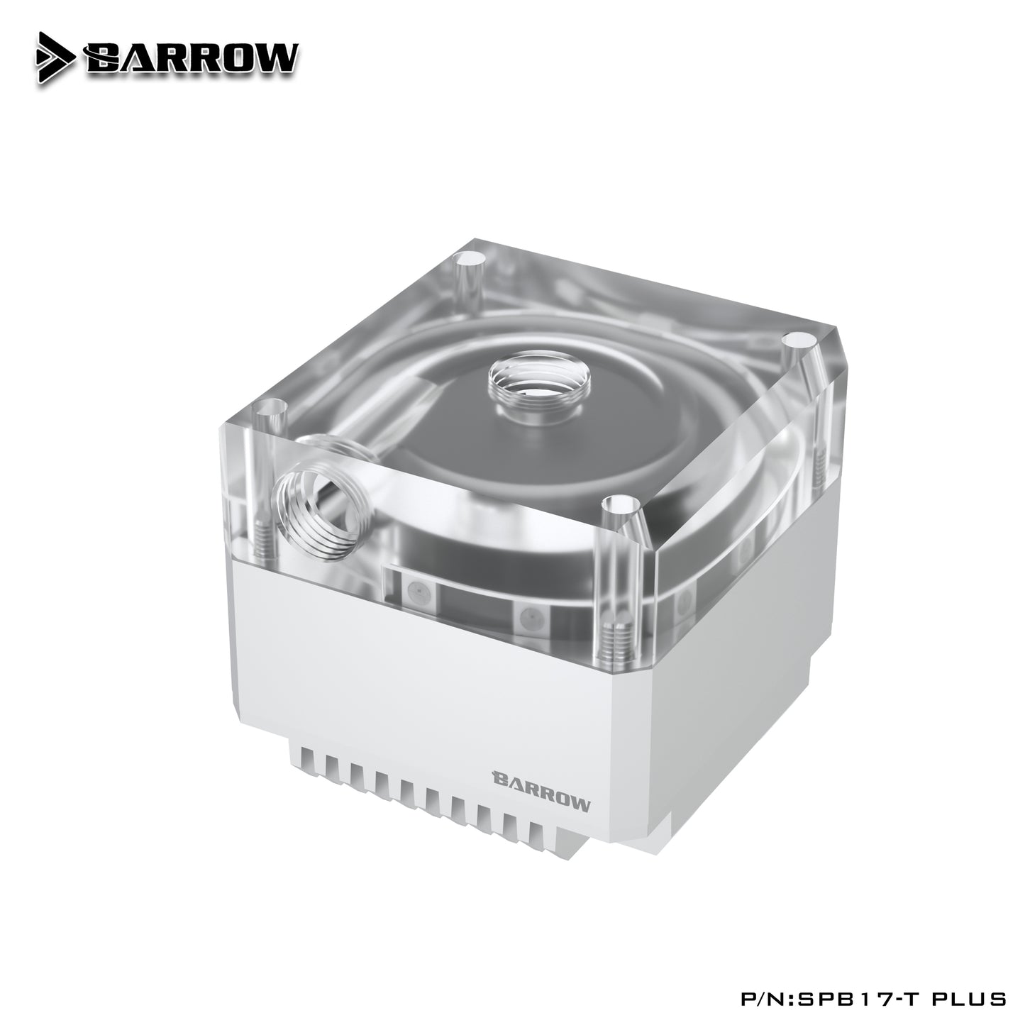 Barrow PLUS Version 17W PWM Pump, With Aluminum Radiator Cover, Special For Barrow Distro Plate, SPB17-T PLUS