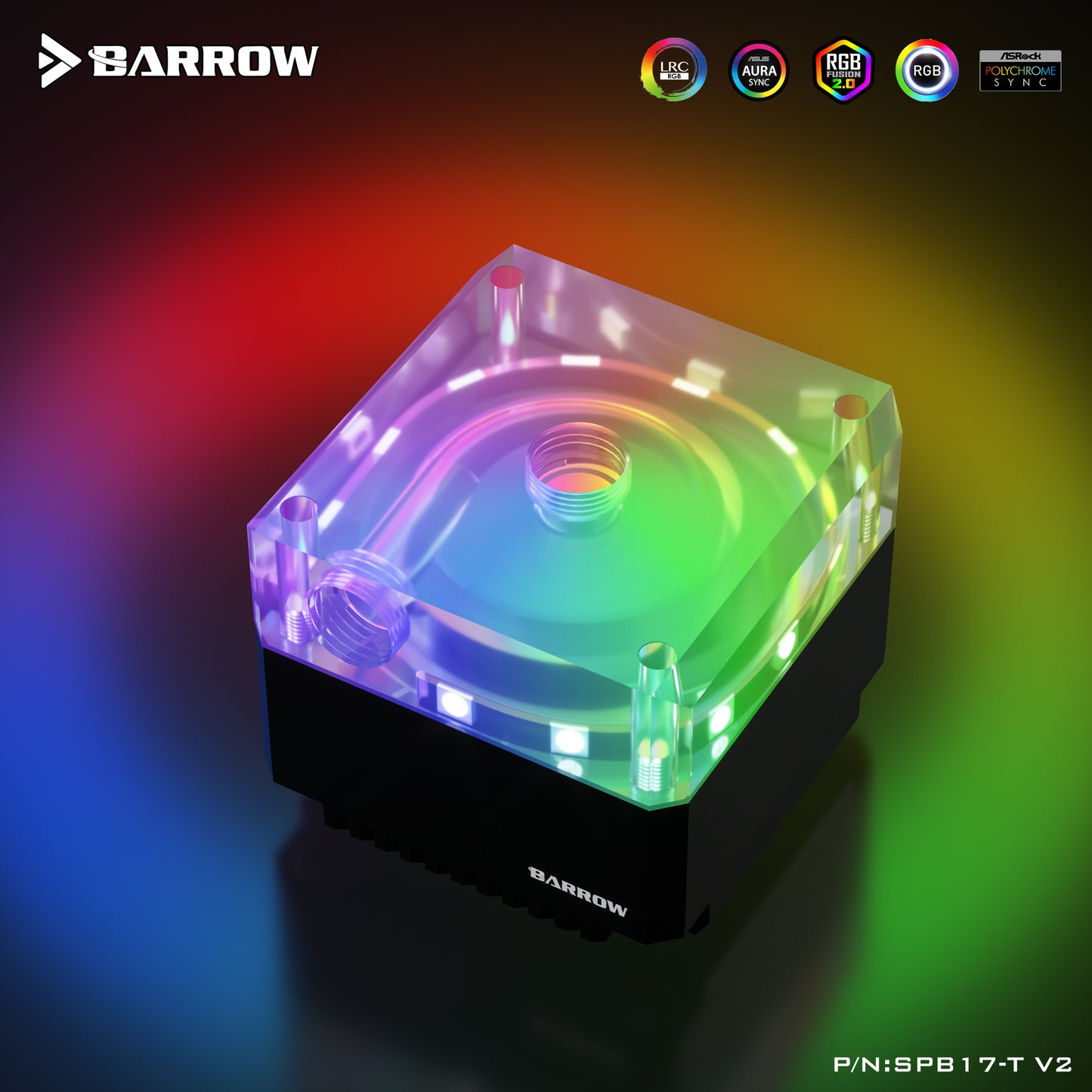 Barrow Basic Edition 17W PWM Pump, Multiple Color Cover, Special For Barrow Distro Plate SPB17-T V2