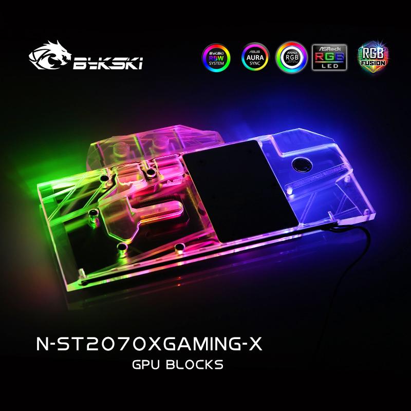 Bykski Full Cover Graphics Card Water Cooling Block, For Zotac RTX 2080Super/2070/2070Super/2060Super/1660Ti X-Gaming/AMP Extreme, N-ST2070XGAMING-X