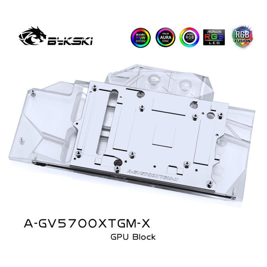 Bykski GPU Water Cooling Block For Gigabyte RX5700XT GAMING OC 8G, Computer Component Heat Dissipation | Water Cooling Block