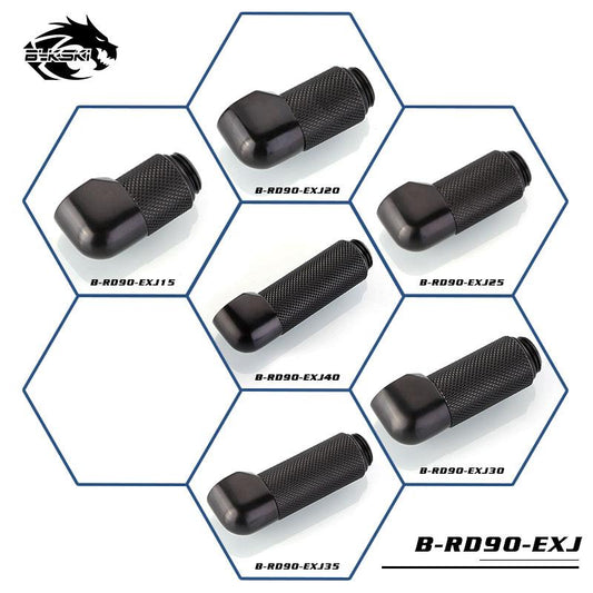 Bykski 90 Degrees Rotate Extend Fittings , Boutique Multiple Sizes Extend | Water Cooling Fitting