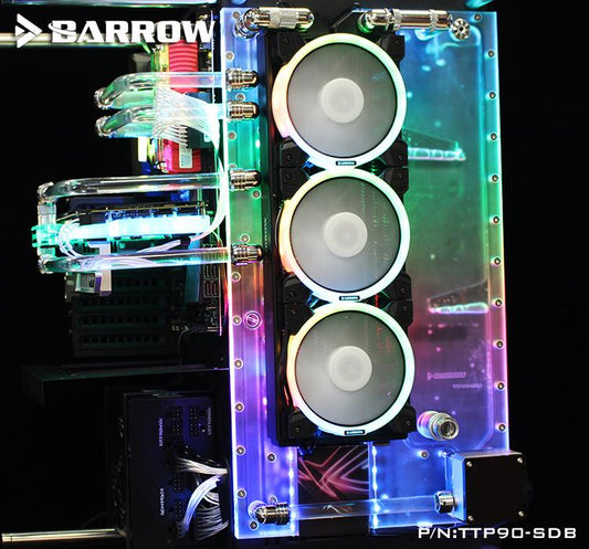 Barrow TTP90-SDB , Waterway Boards For Thermaltak Core P90TG Case, For Intel CPU Water Block & | Liquid Cooling Block