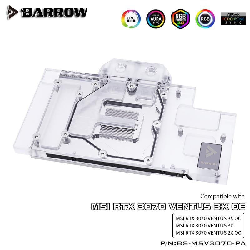 FormulaMod Barrow RTX 3070 full-cover GPU waterblock — silent local AI workload cooling (view 6)