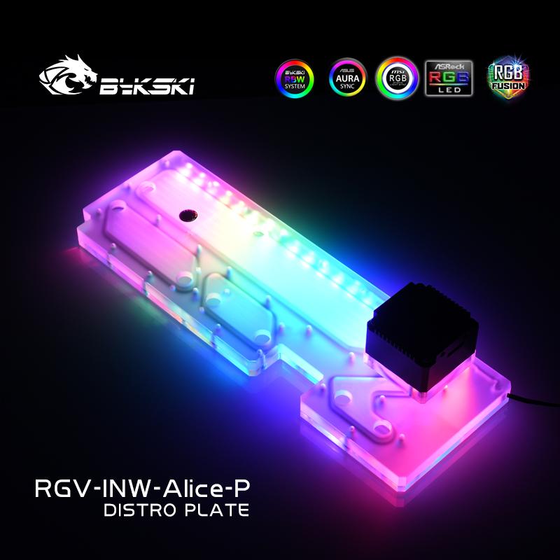 Kit de refroidissement Bykski Waterway pour boîtier IN WIN Alice, 5V ARGB, pour la construction d'un seul GPU, RGV-INW-Alice-P