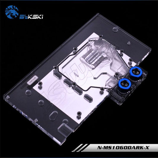Bykski N-MS1060DARK-X, Full Cover Graphics Card Water Cooling Block RGB/RBW for MSI GeForce GTX1060 6G | Water Cooling Block