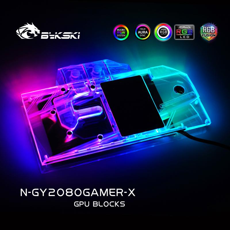 FormulaMod Bykski RTX 2080 full-cover GPU waterblock — silent local AI workload cooling (view 7)