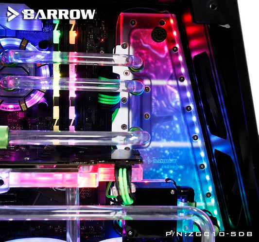 Barrow ZGC10-SDB, Waterway Boards For Zeaginal ZG-10 Case, For Intel CPU Water Block & Single GPU | Liquid Cooling Block