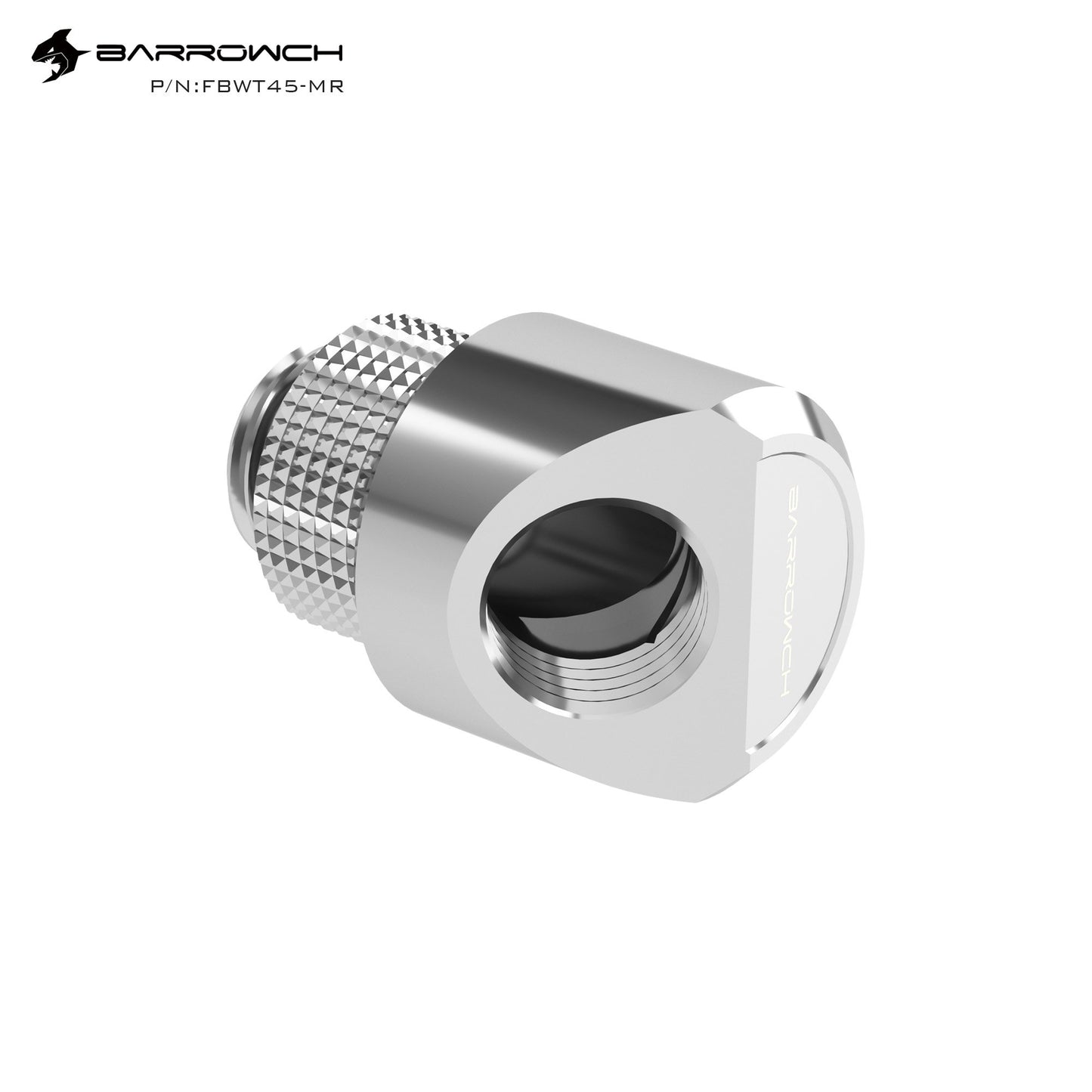 Barrowch 45 / 90 Degree Rotary Adapter With Smooth Surface, For Bending Tube Connections Design,FBWT-MR