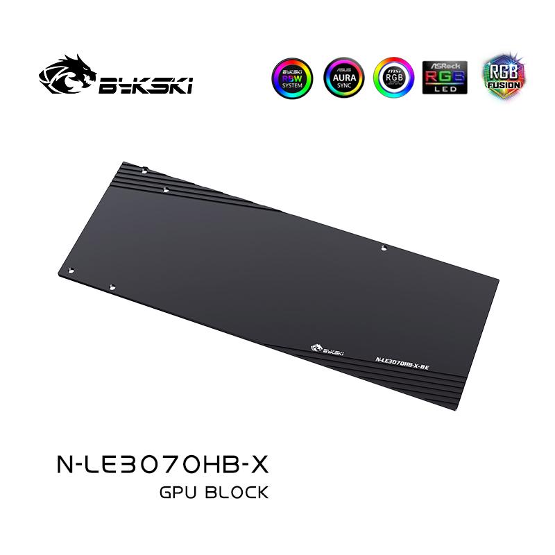 Bykski GPU block For Leadtek RTX3070 HYPER BRAIN , Full Cover Graphics Card Water Cooling Block, N-LE3070HB-X