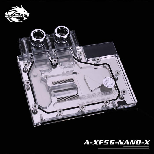 Bykski A-XF56-NANO-X, Full Cover Graphics Card Water Block, RBW Lighting system,For All Series Founder | Water Cooling Block