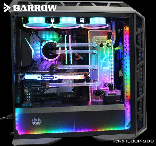 Barrow Waterway Boards For CoolerMaster H500P Case, For Intel CPU Water Block & Single GPU Building, H500P-SDB V1