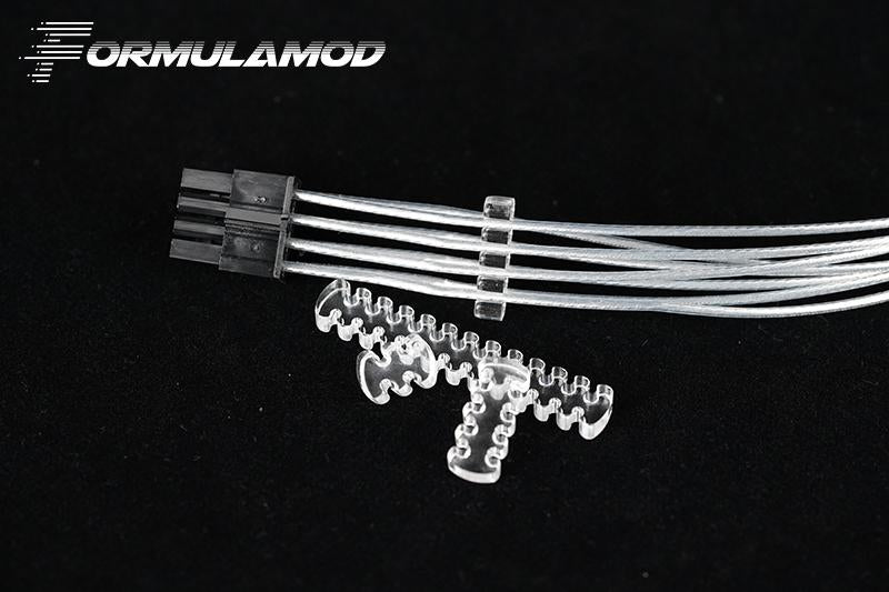 FormulaMod Fm-DYXJ, Transparent Acrylic Cable Combs, For Silver Plated Cables, 24Pin/8Pin/4Pin Cables Combs