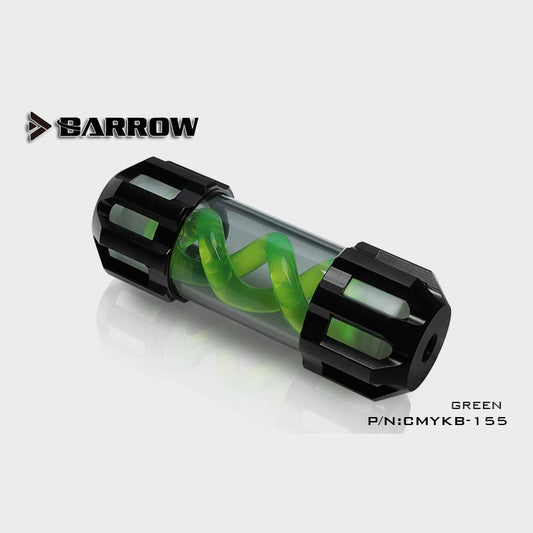 Barrow CMYKB-155 Dark Night Virus-T Reservoirs Aluminum Alloy Cover + Acrylic Body Multiple | PC Water Cooling Accessory