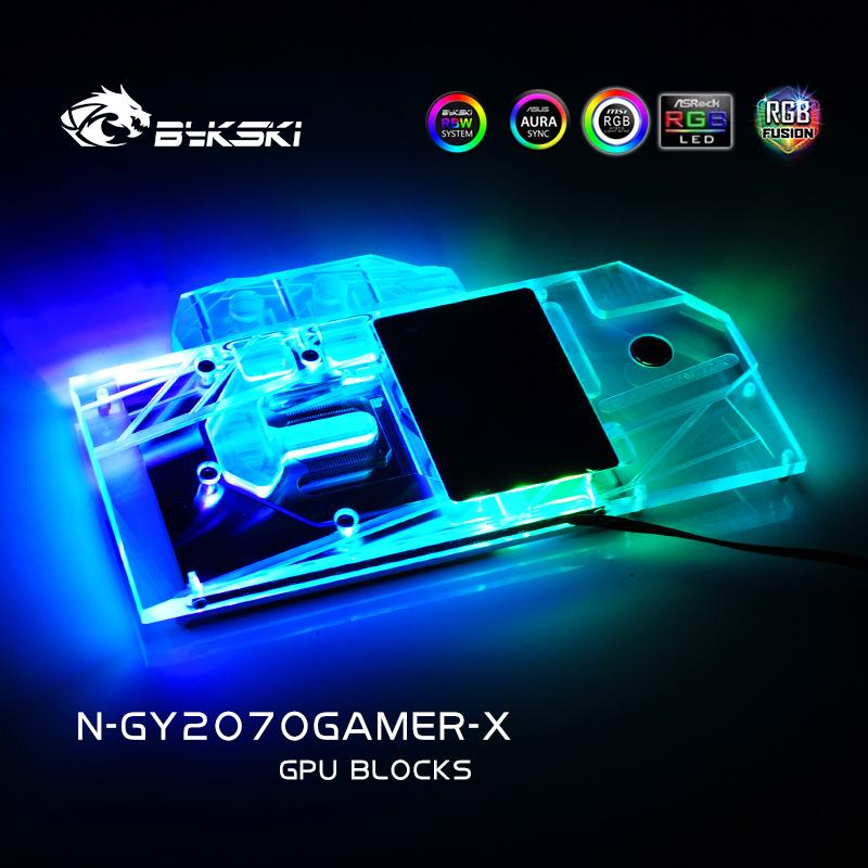 FormulaMod Bykski RTX 2070 full-cover GPU waterblock — silent local AI workload cooling (view 4)
