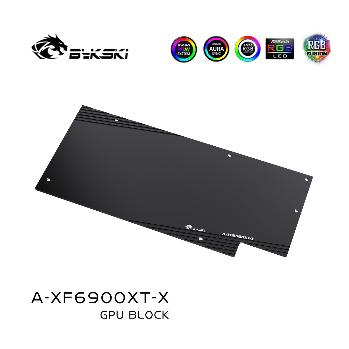 Bloc d'eau GPU Bykski XFX 6900XT pour XFX Radeon RX 6900 6800 XT Speedster Merc 319 refroidisseur à couverture complète A-XF6900XT-X refroidissement par eau