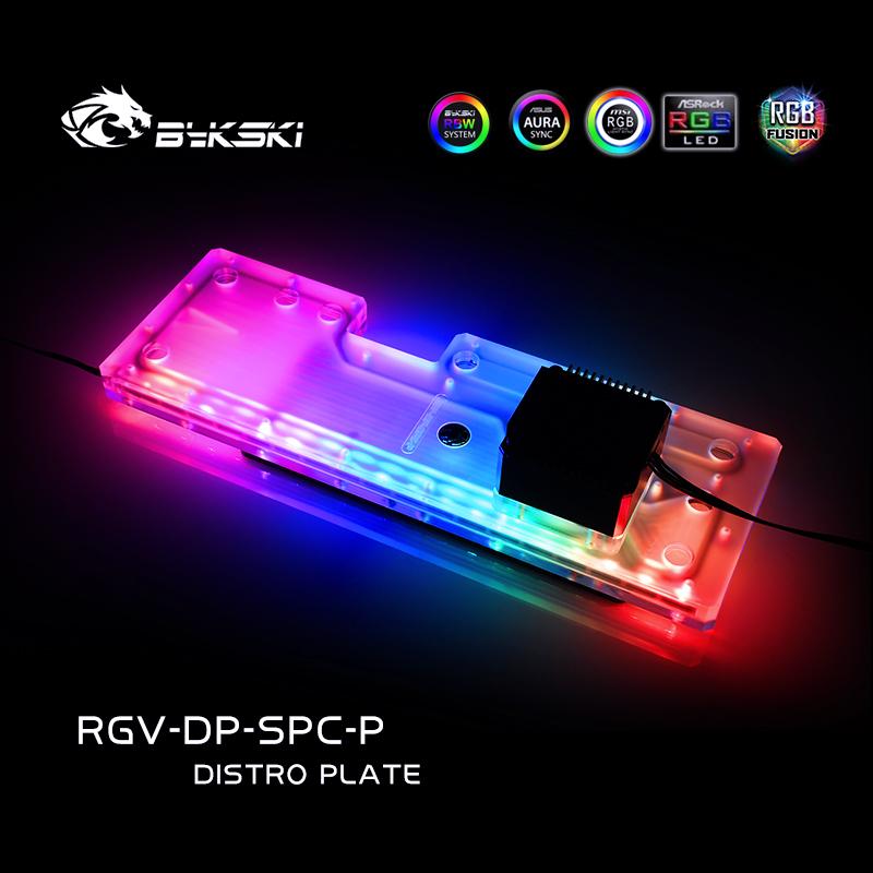 Bykski RGV-DP-SPC-P, Kit de cartes de voie navigable pour boîtier quadstellaire DeepCool, Kit de programme de bloc d'eau CPU/GPU de carte de voie navigable RBW