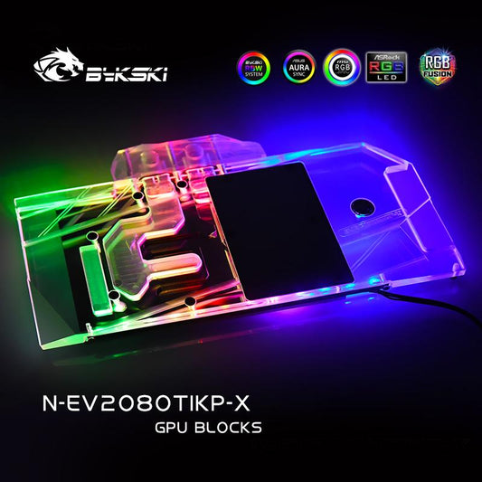 Bykski N-EV2080TIKP-X GPU Water Cooling Block For EVGA Nvidia Geforce RTX 2080Ti KiNGPIN Computer | Water Cooling Block