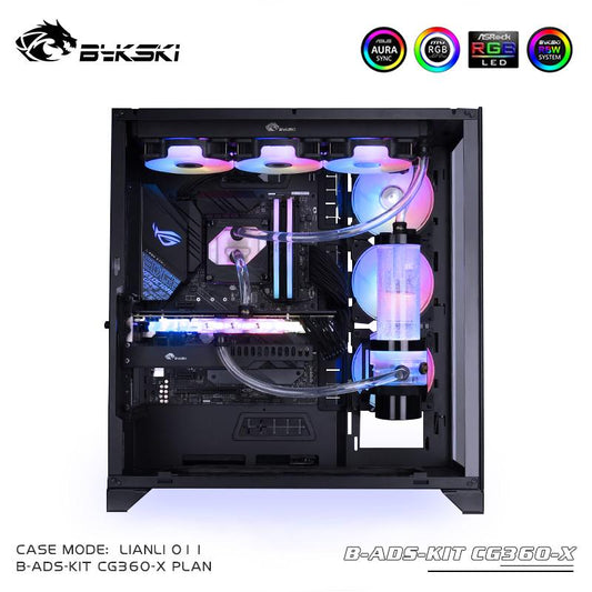 Bykski Soft Tube Multiple Program Kit and Advance Level Cooling For Intel/ AMD Rbw 5v 3pin Computer Water Case | Soft Tubing