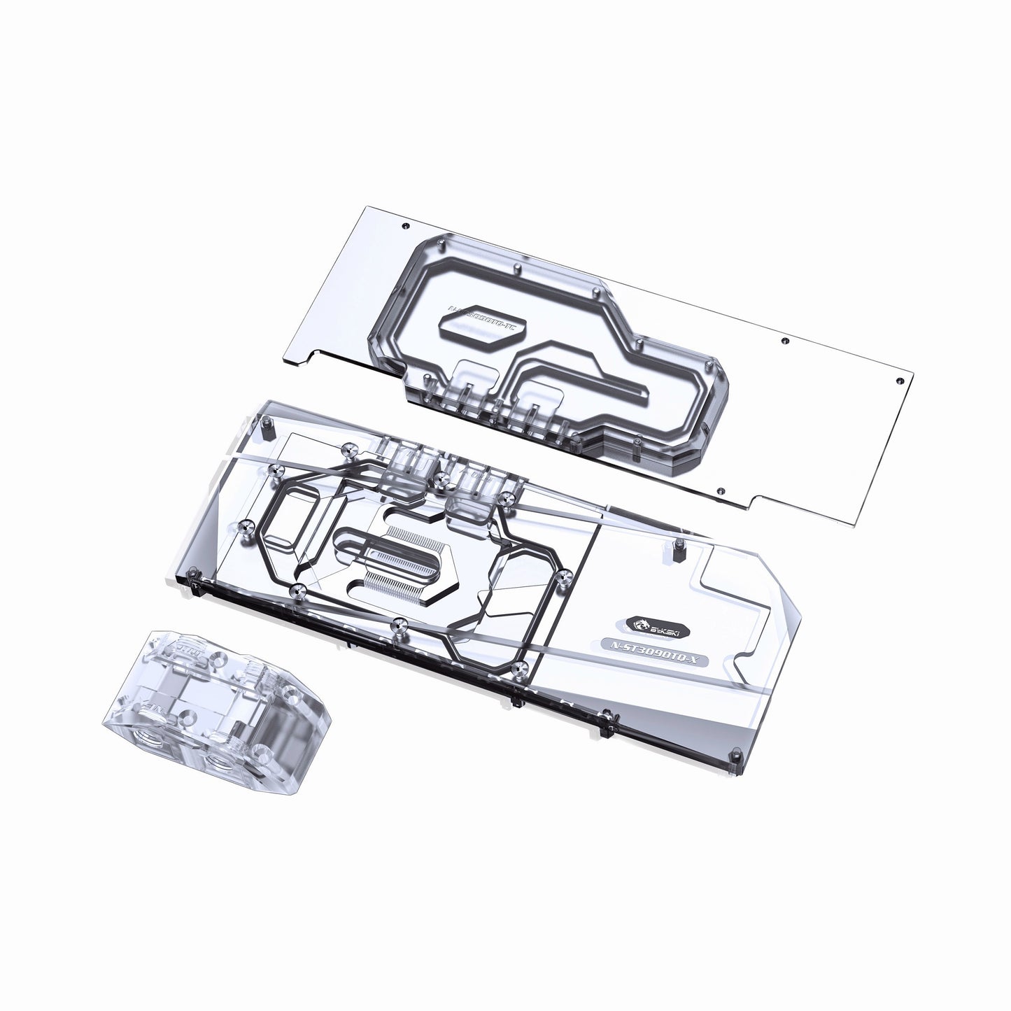 Bloc GPU Bykski avec refroidisseur de fond de panier de voie navigable actif pour ZOTAC RTX 3090 3080 G6X TianQi Apocalypse N-ST3090TQ-TC