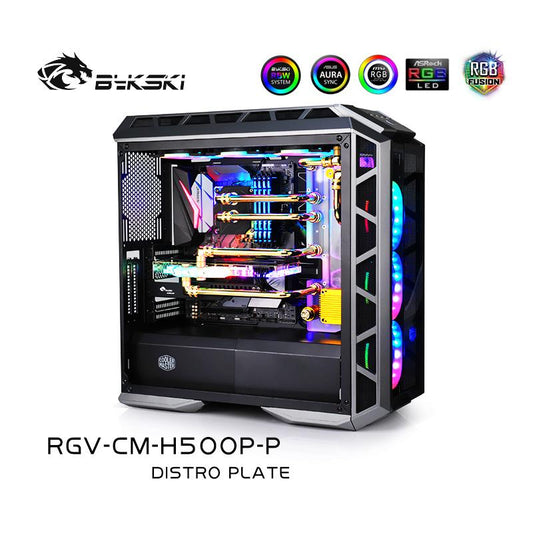 Bykski RGV-CM-H500-P Waterway Boards For CoolerMaster H500P/H500M Case, For Intel CPU Water Block & | Liquid Cooling Block